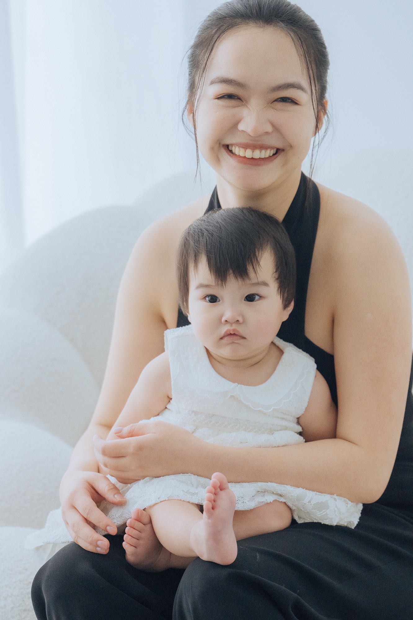 全家福攝影作品：母女溫暖合影