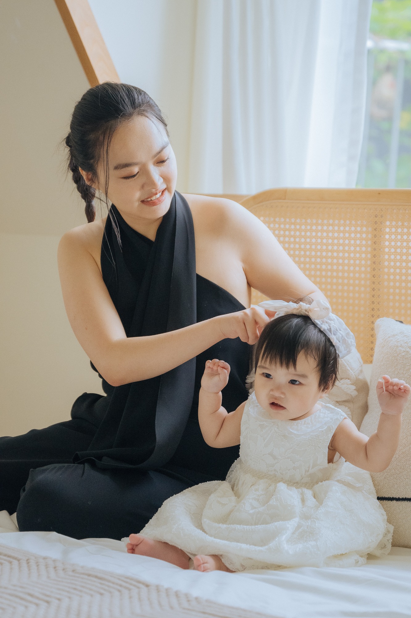 全家福攝影作品：母女自然互動