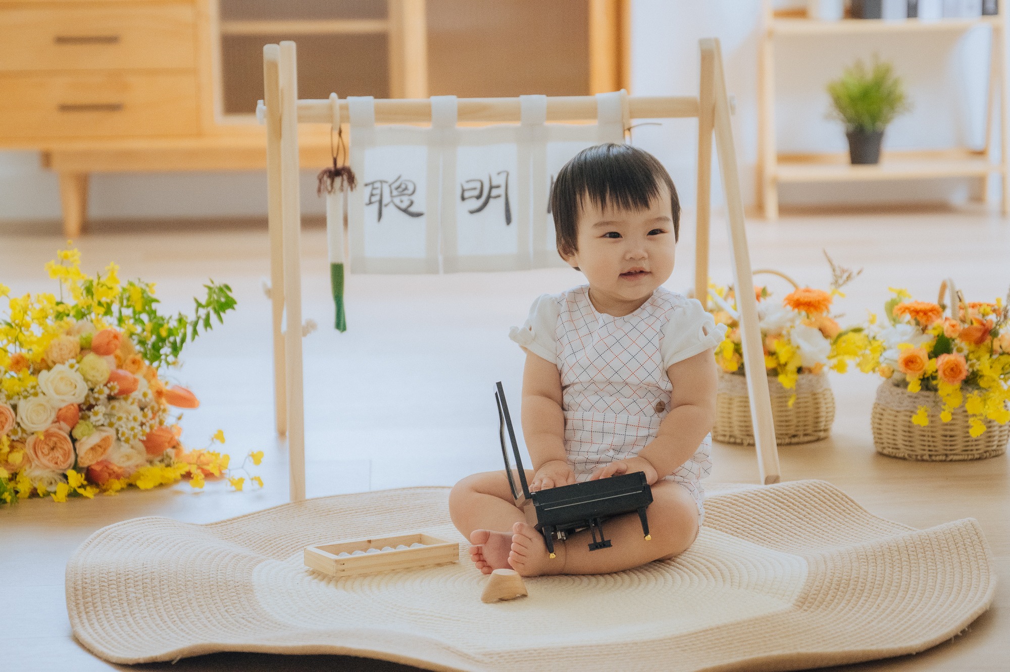 抓週攝影作品：抓週紀念主題